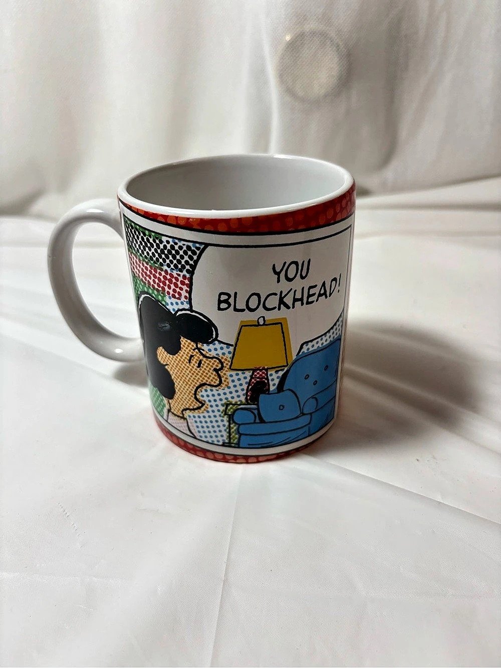 Peanuts You Blockhead! Mug Graphic Mug White